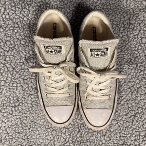 Marled Light Gray Converse Chuck Taylor Sneakers 9.5 women/7.5 men